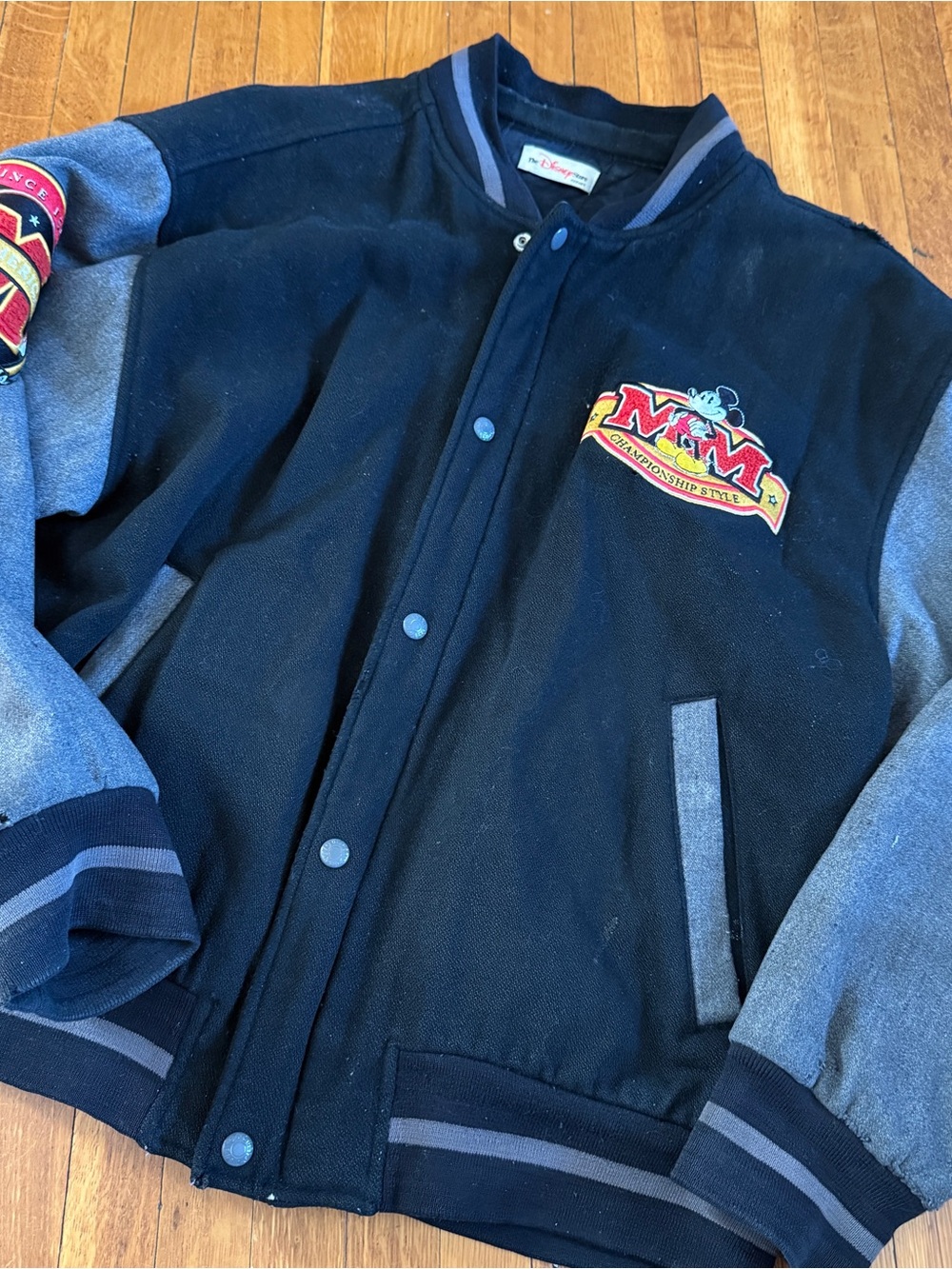 Unisex Disney Varsity Jacket with Embroidered Patch